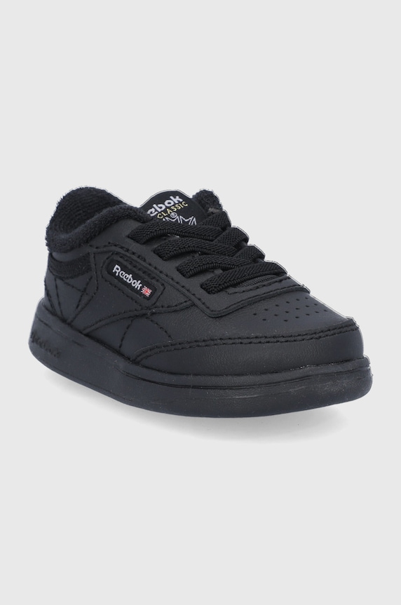 Reebok Classic Buty skórzane dziecięce Club C FZ2096 FZ2096 czarny AW21