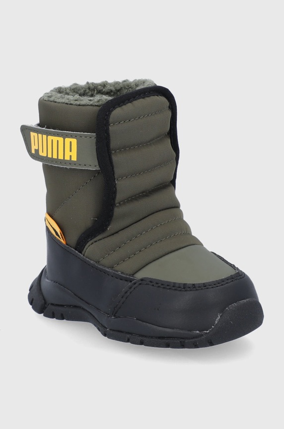 Dětské sněhule Puma 380746 380746 zelená AW21