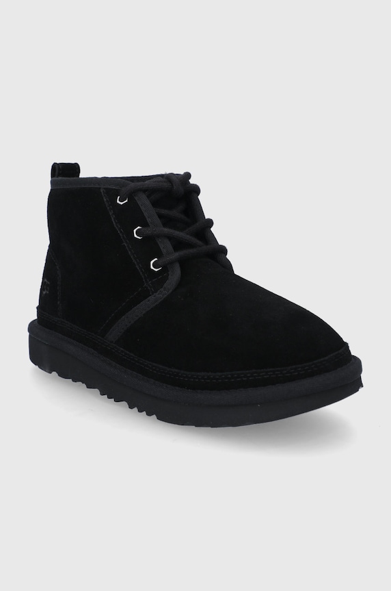 UGG Śniegowce zamszowe dziecięce K NEUMEL II 1017320K.BLK czarny AW25
