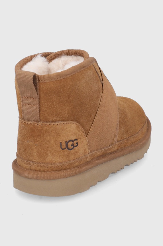 Chłopiec UGG Śniegowce zamszowe dziecięce 1110703K.CHE brązowy