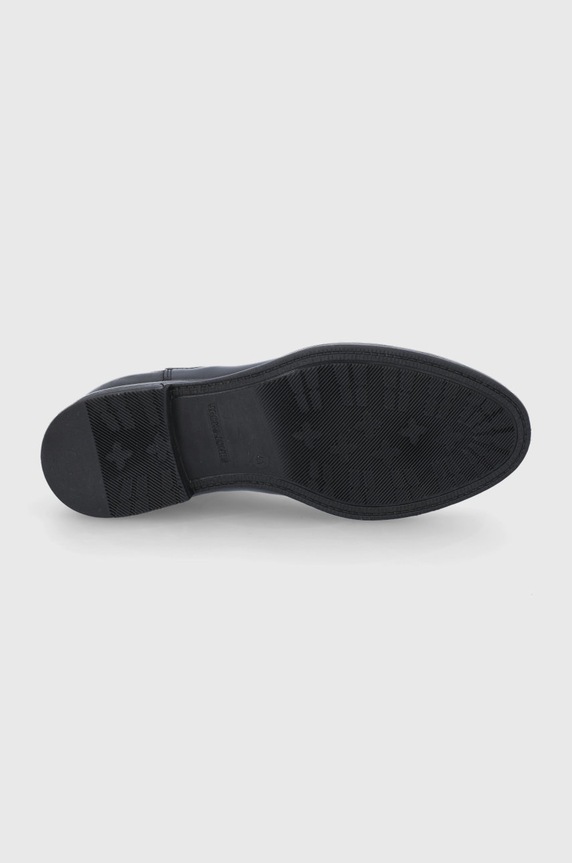 Jack & Jones sztyblety skórzane JFWARGO 12192758 czarny