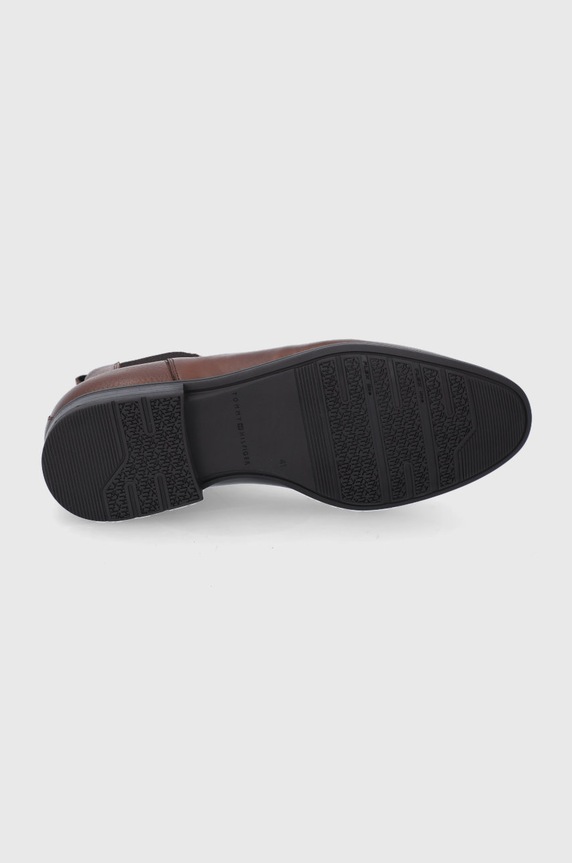 Tommy Hilfiger Sztyblety skórzane FM0FM03767 FM0FM03767 brązowy