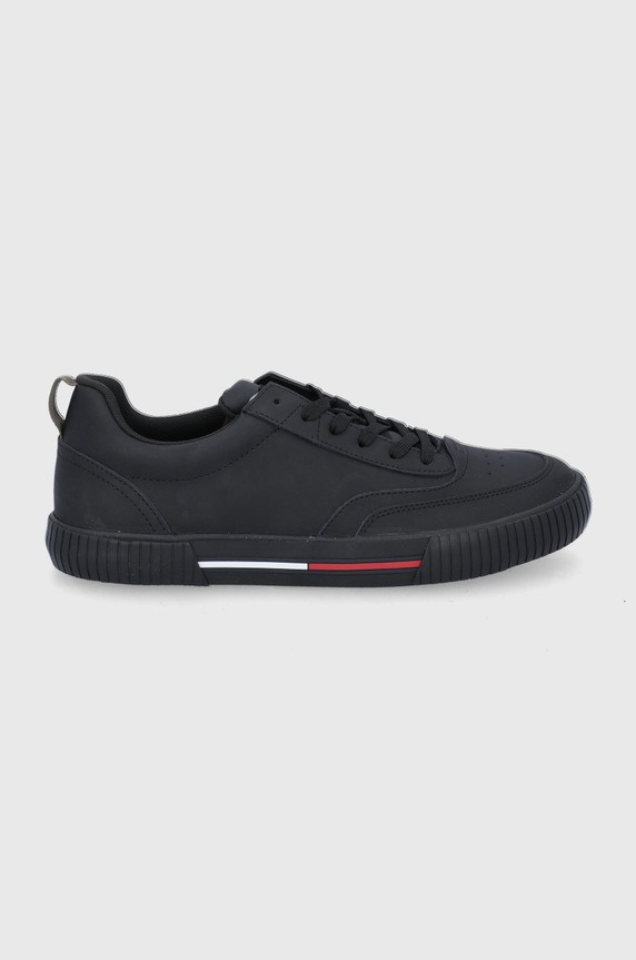 Tommy Jeans Buty skórzane EM0EM00806.BDS Planet friendly czarny EM0EM00806.BDS