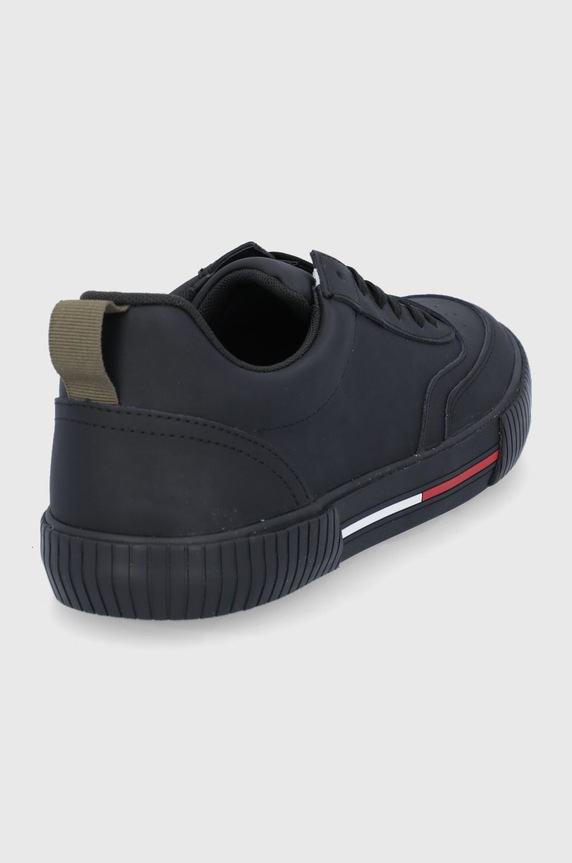 Obuwie Tommy Jeans Buty skórzane EM0EM00806.BDS EM0EM00806.BDS czarny