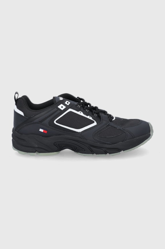 Tommy Jeans Buty EM0EM00821.BDS tekstylny czarny EM0EM00821.BDS
