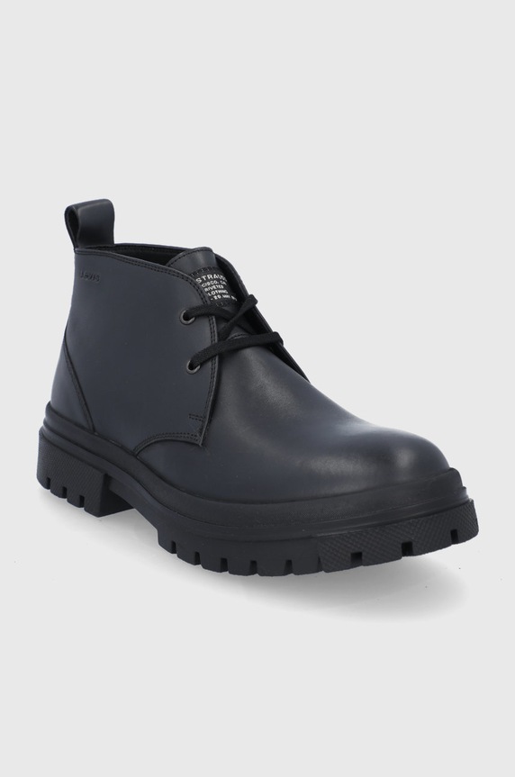 Levi's Buty skórzane D5389.0001 czarny AW21