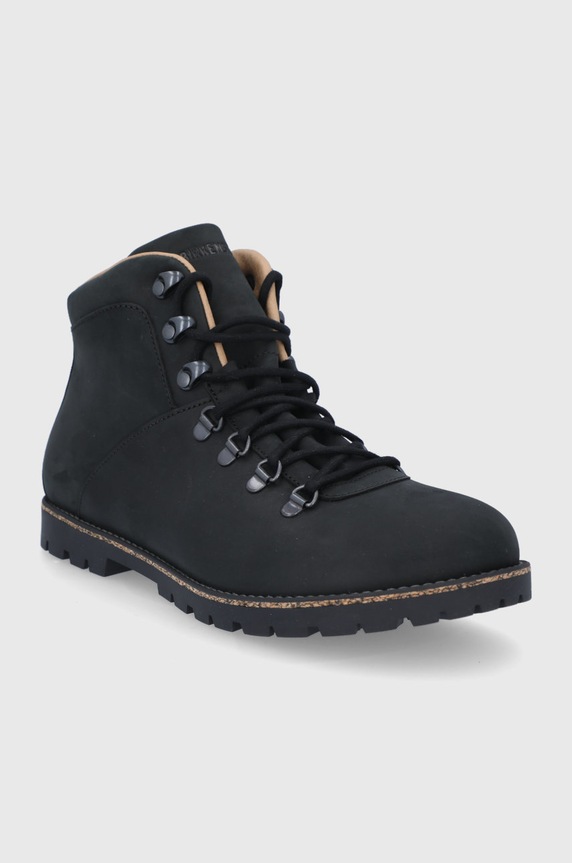 Birkenstock Buty skórzane Jackson 1017325.BLACK czarny AW21