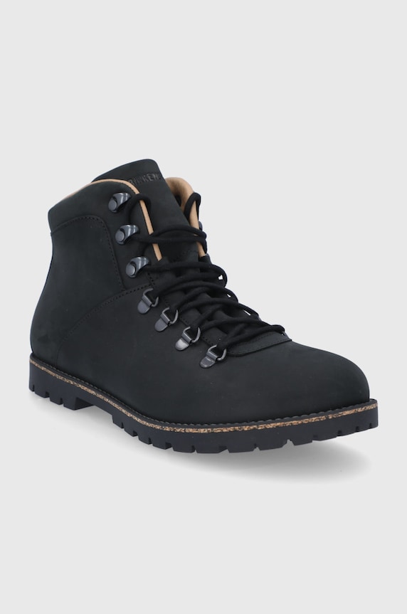 Birkenstock Buty skórzane Jackson 1017325.BLACK czarny AW21
