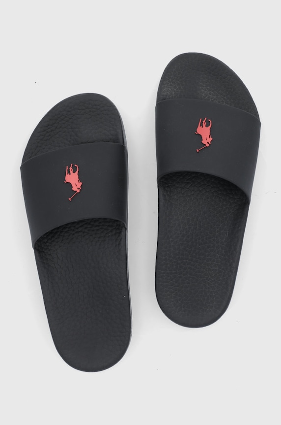 Polo Ralph Lauren Klapki Polo Slide czarny 809852071004.001