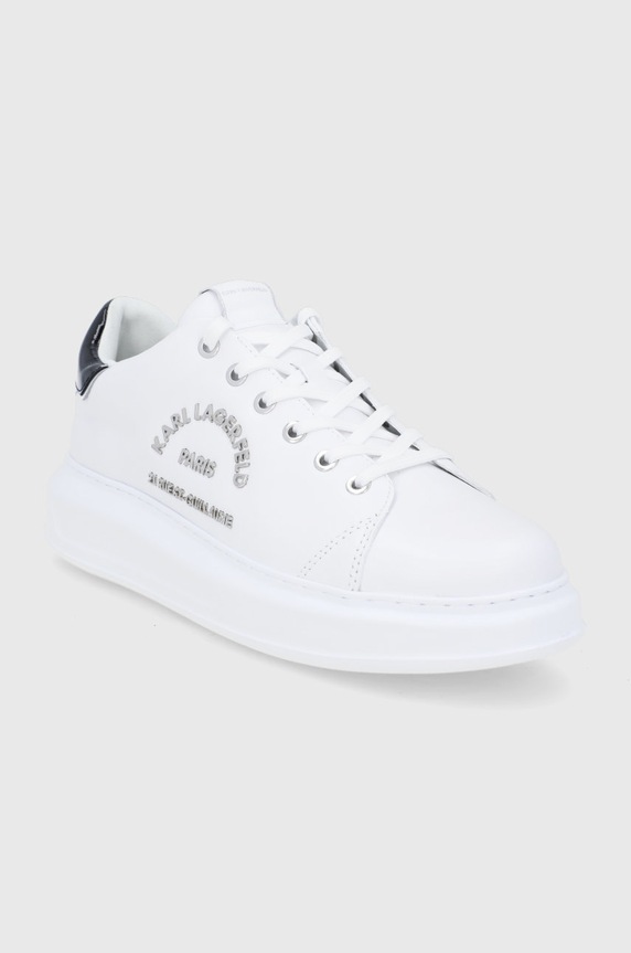 Karl Lagerfeld Buty skórzane KAPRI MENS KL52539.011 biały AW21