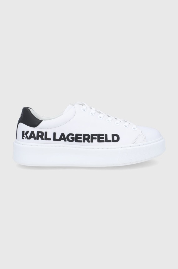 Karl Lagerfeld bőr cipő fehér KL52225.010