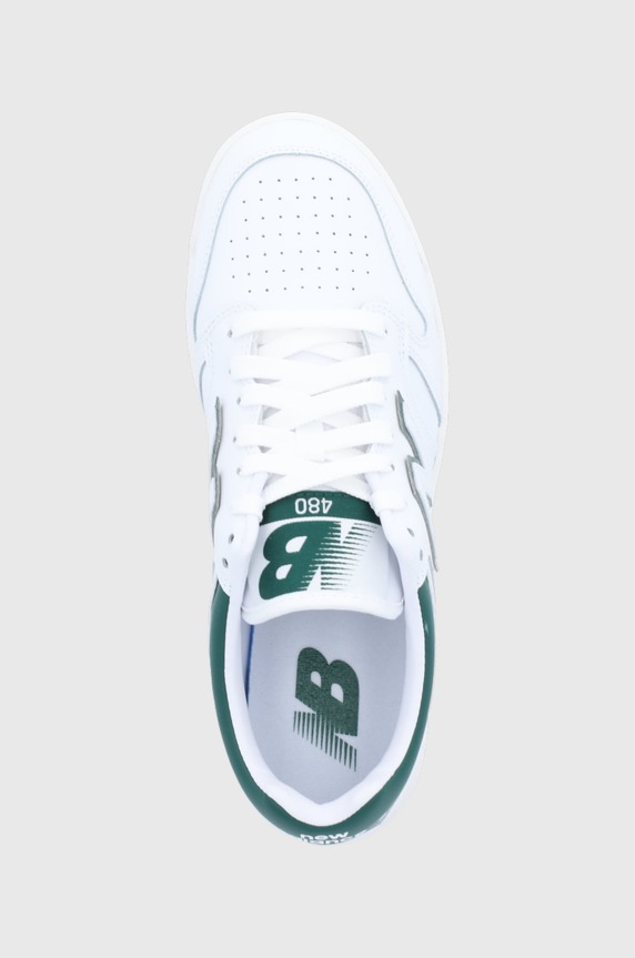 New Balance Buty skórzane 480 biały BB480LGT