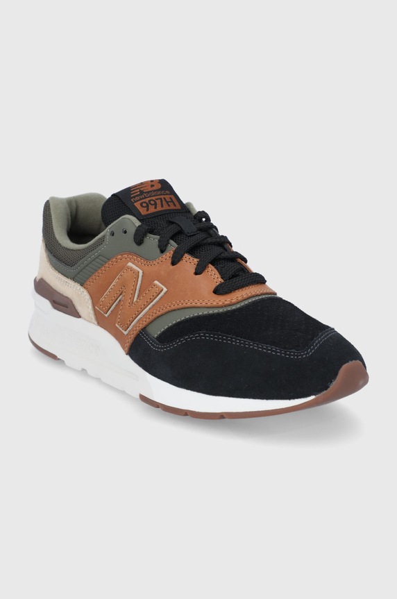 New Balance Buty skórzane CM997HWD CM997HWD brązowy AW21