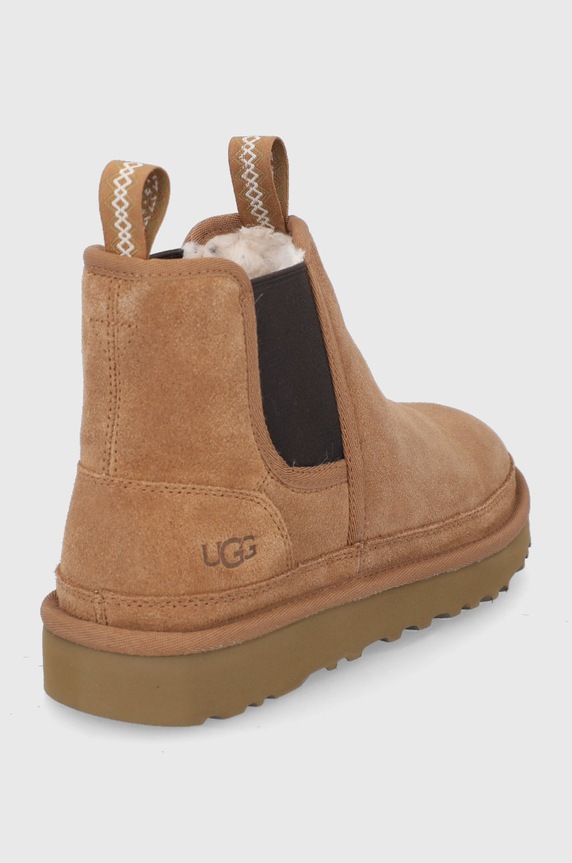 Cipők UGG magasszárú cipő velúrból Neumel Chelsea 1121644.CHE barna