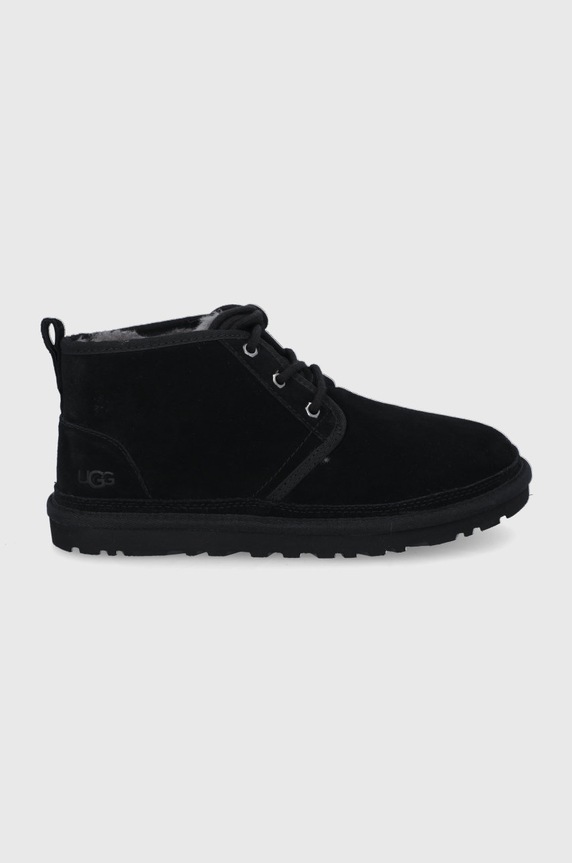 UGG velúr cipő Neumel velúr bőr fekete 3236.BLK