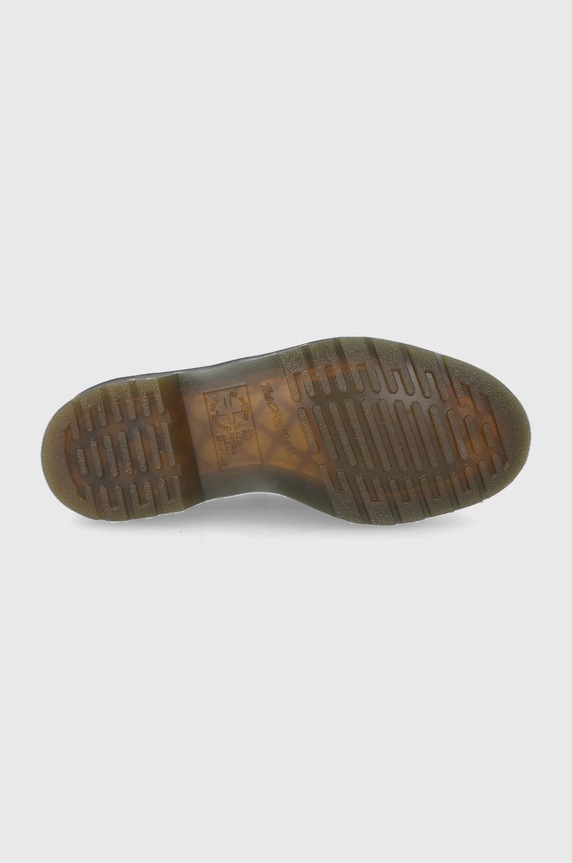 Dr. Martens Mokasyny skórzane Adrian Yellow Stitch DM22209001 czarny