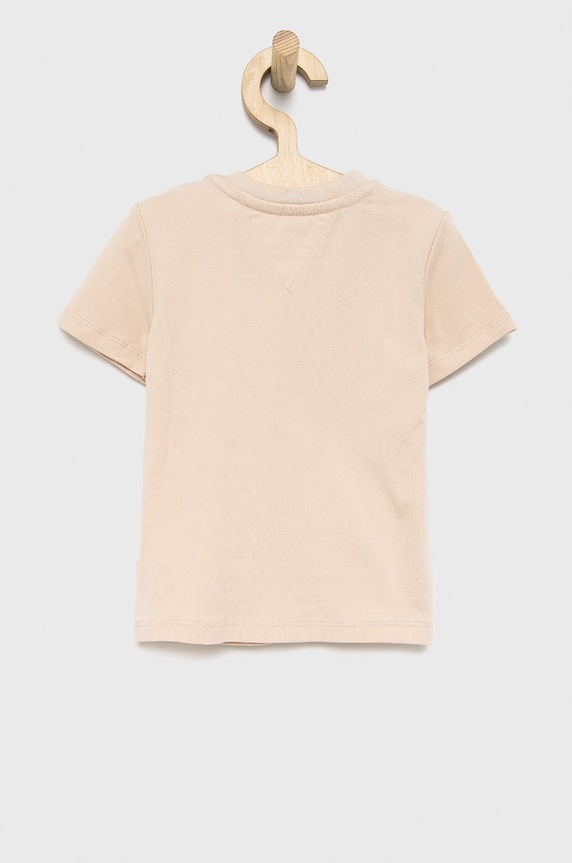 Tommy Hilfiger T-shirt niemowlęcy KN0KN01293.4890 beżowy AW21