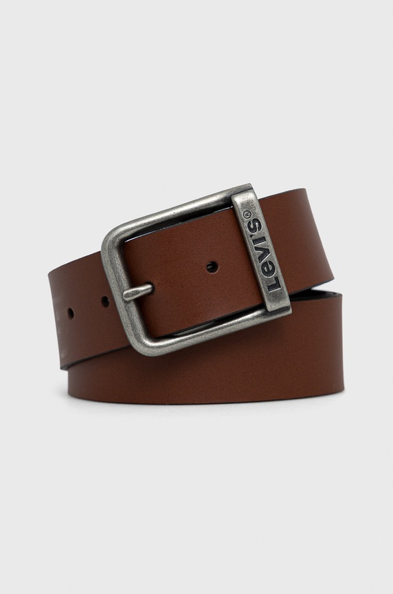Levi's Pasek skórzany brązowy 38019.0268