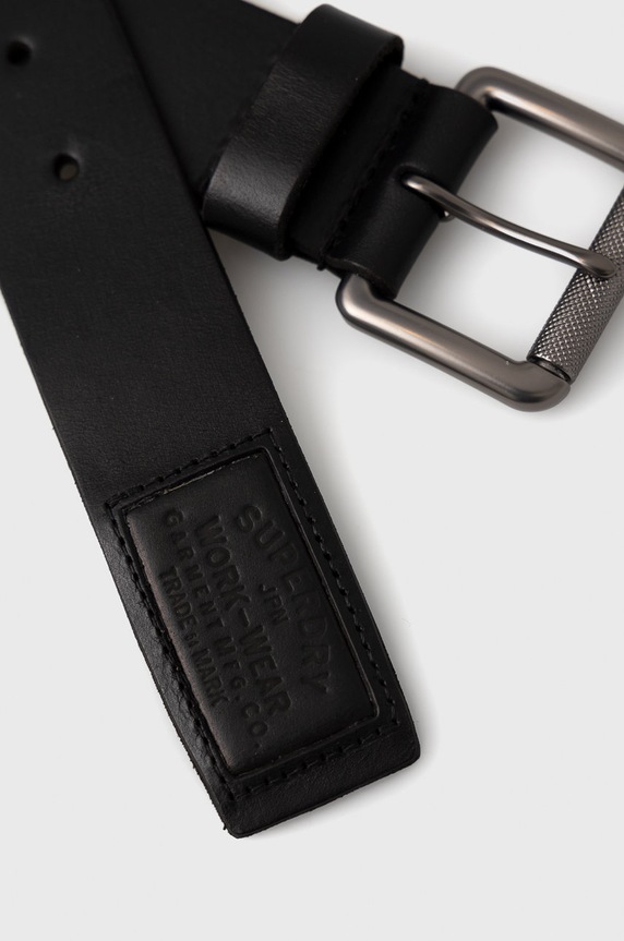 Superdry bőr öv M9210091A.02A fekete AW21
