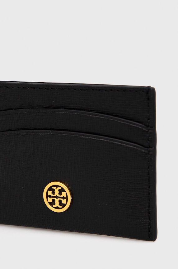 Δερμάτινο πορτοφόλι Tory Burch 84070.001 μαύρο AA00