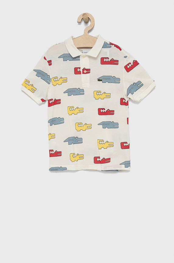 Lacoste Polo bawełniane dziecięce PJ7805 wzorzyste multicolor PJ7805