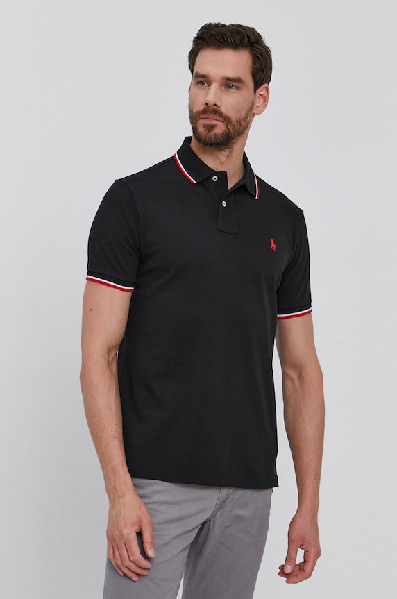 Polo Ralph Lauren Polo 710842621001 bawełna czarny 710842621001