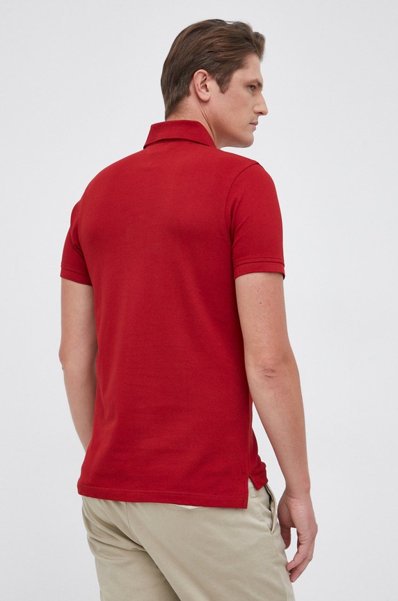 Odzież Tommy Hilfiger Polo MW0MW17771.4890 czerwony