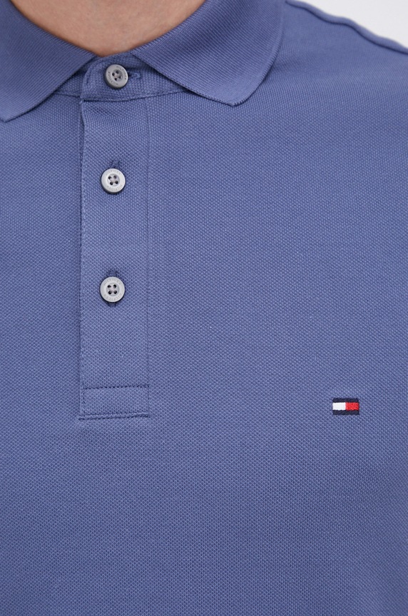 Tommy Hilfiger Polo MW0MW17771.4890 fioletowy