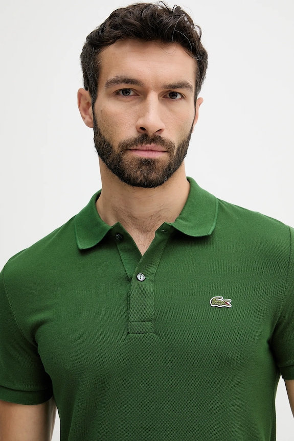 Lacoste polo bawełniane zielony PH4012.