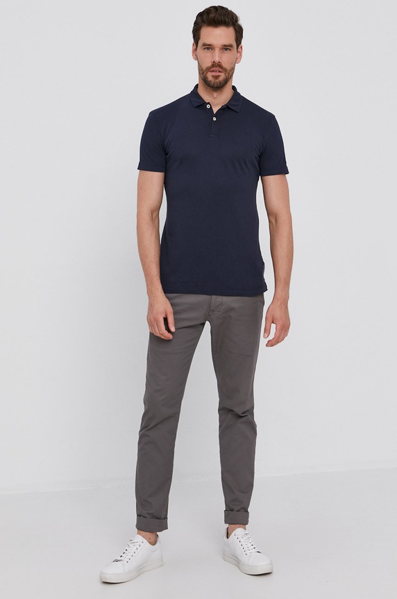 Marc O'Polo Polo 126208553012 granatowy AW21
