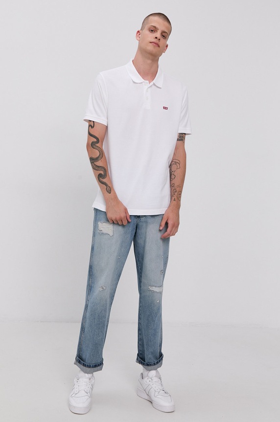 Polo majica Levi's 35883.0003 bijela AW22