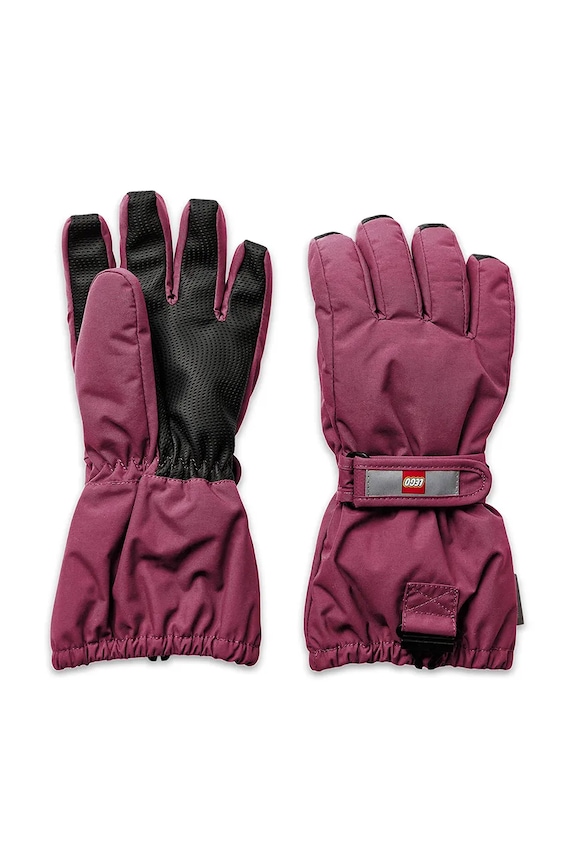 Lego Rękawiczki narciarskie dziecięce 22865 czerwony AW25