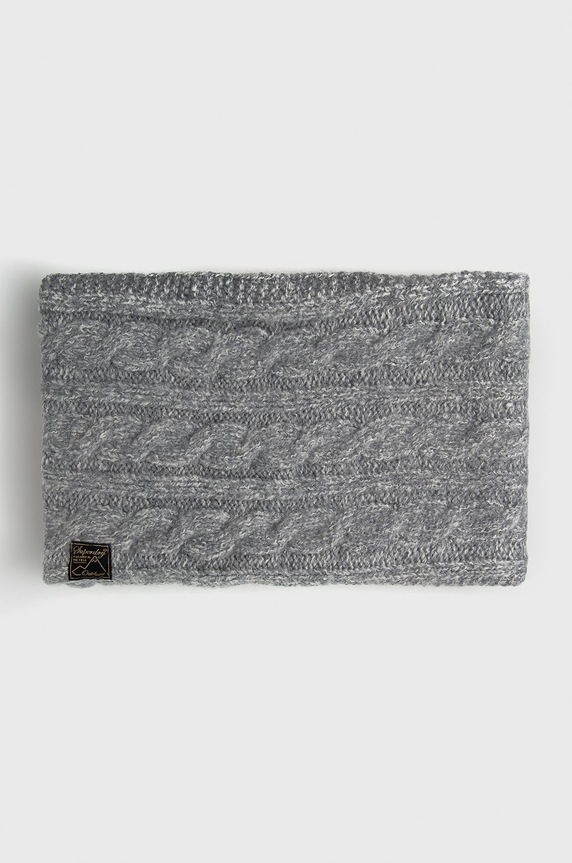 Superdry csősál gyapjú keverékből gyapjú szállal szürke W9310047A.UP8