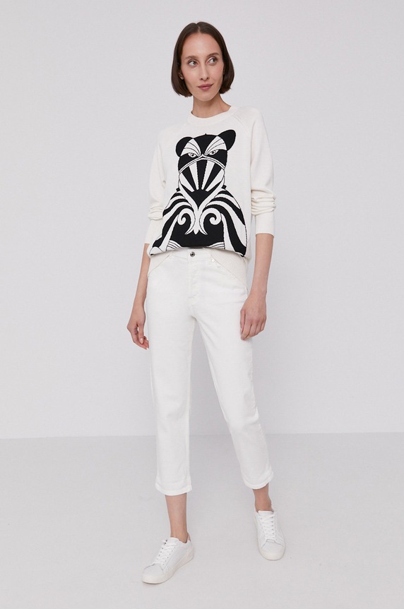HUGO Jeansy 50452258 50452258 biały AW21