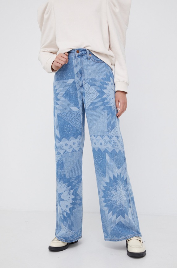 Odzież Wrangler Jeansy W2H5SF356 niebieski