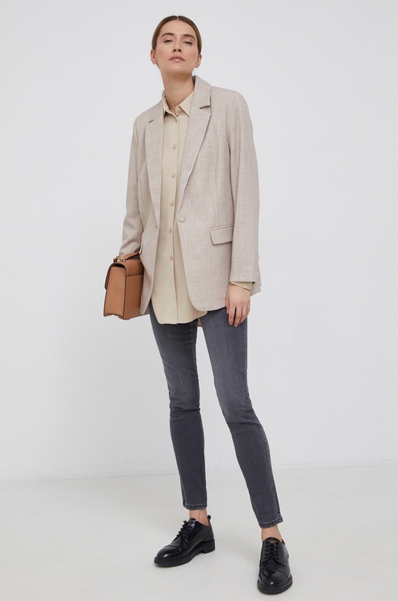 Τζιν παντελόνι Wrangler High Rise Skinny W27HZJ29U γκρί AW21