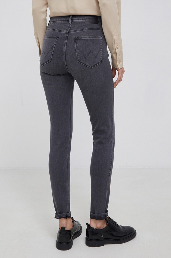 Ρούχα Τζιν παντελόνι Wrangler High Rise Skinny W27HZJ29U γκρί