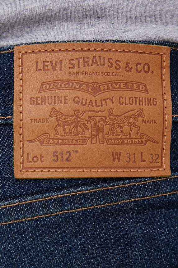 Levi's jeansy 512 granatowy 28833.0633