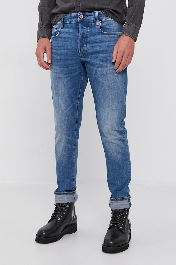 G-Star kavbojke 3301 Regular Tapered modra 51003.B631