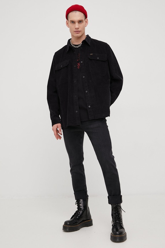 Superdry jeansy M7010114A.6JB czarny SS22