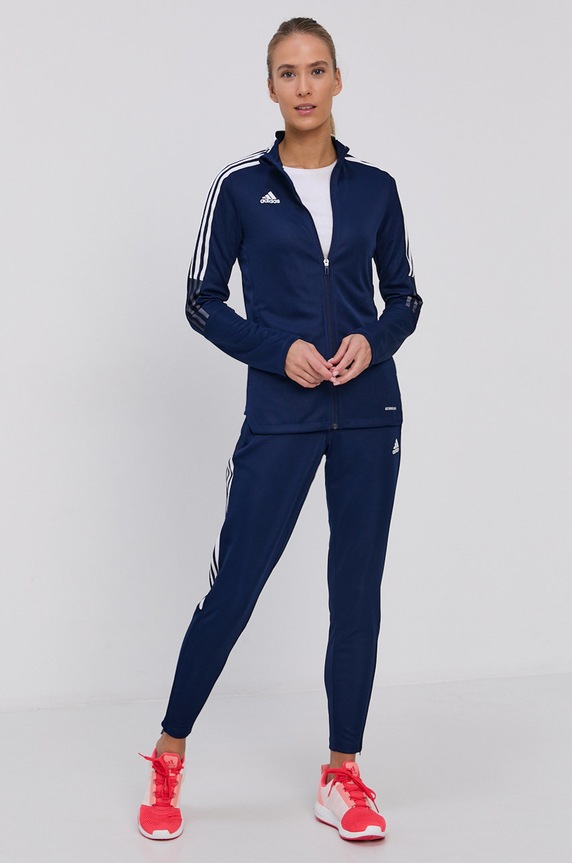 Hlače adidas Performance GM4495 mornarsko plava AW21