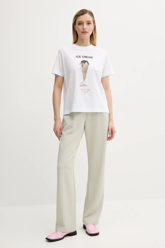 Samsoe Samsoe pantaloni Hoys F16304674 gri AW25