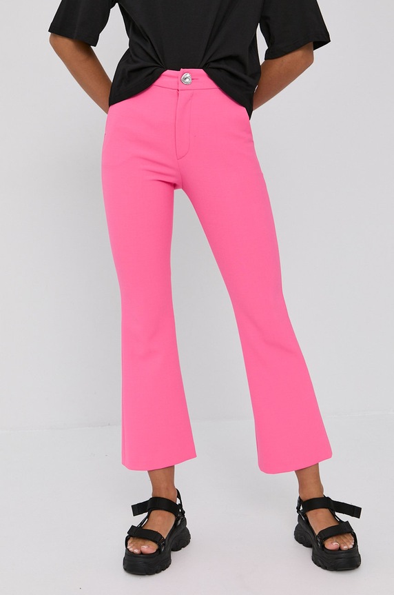 Chiara Ferragni Pantaloni Uniform panza roz 71CBA121