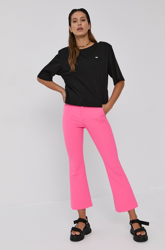 Chiara Ferragni Pantaloni Uniform 71CBA121 roz AW21