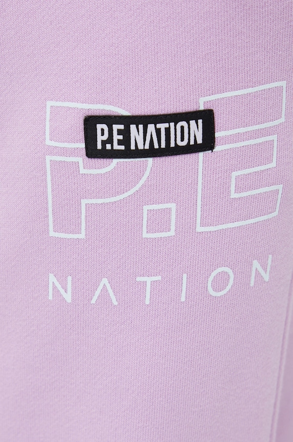 P.E Nation pamut nadrág lila 21PE3P186
