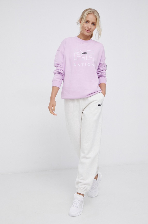 Bavlněné kalhoty P.E Nation 21PE3P186 béžová AW21