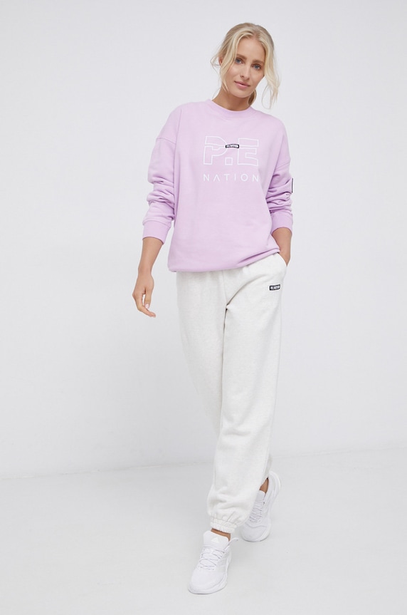 Bavlněné kalhoty P.E Nation 21PE3P186 béžová AW21