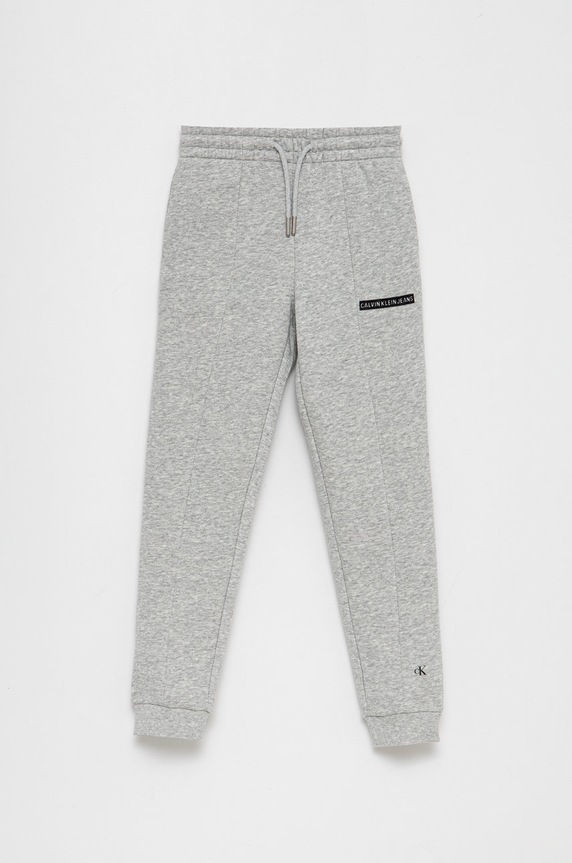 Calvin Klein Jeans Spodnie dziecięce IG0IG01081.4890 bawełna szary IG0IG01081.4890