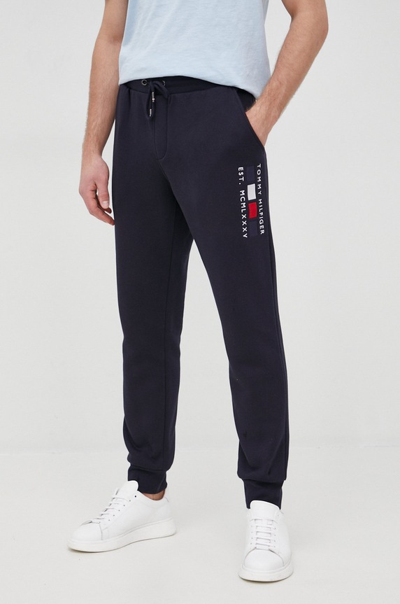 Tommy Hilfiger Spodnie wzorzyste granatowy MW0MW20134.4890