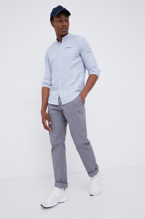 Tom Tailor Spodnie 1027255.15180 szary AW21